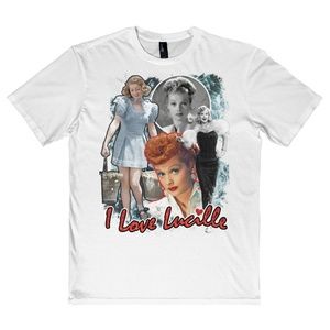I love Lucy White Vintage Style Tee